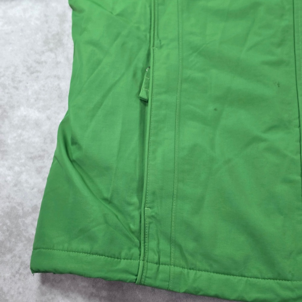 Lands End Squall Jacket Kids L 14-16 Green Good Waterproof Fleece Lined Hooded - Picture 5 of 16